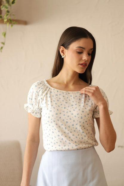 Top Calma Flores_azul