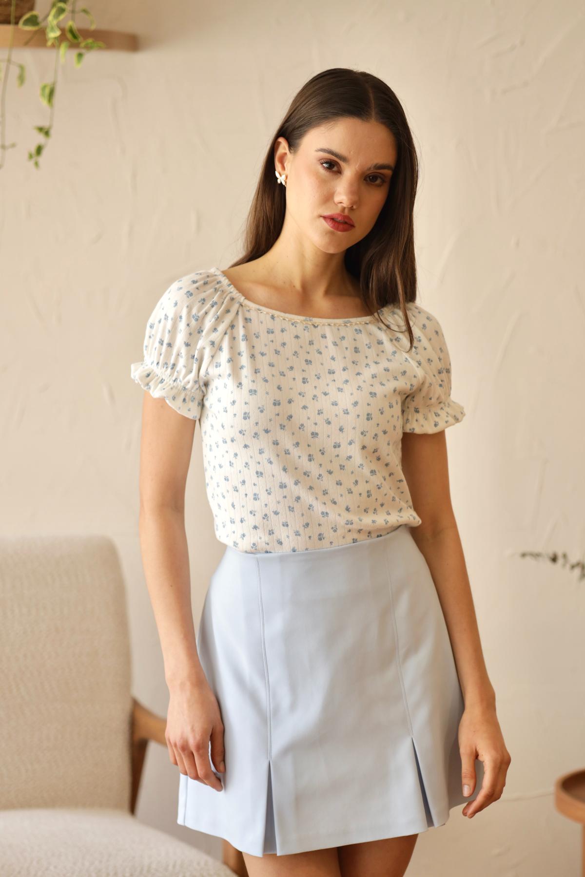 Top Calma Flores_azul