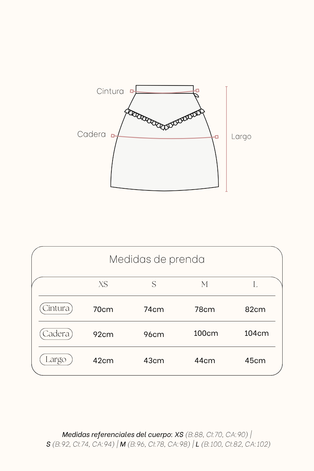 Falda Spring Rosa