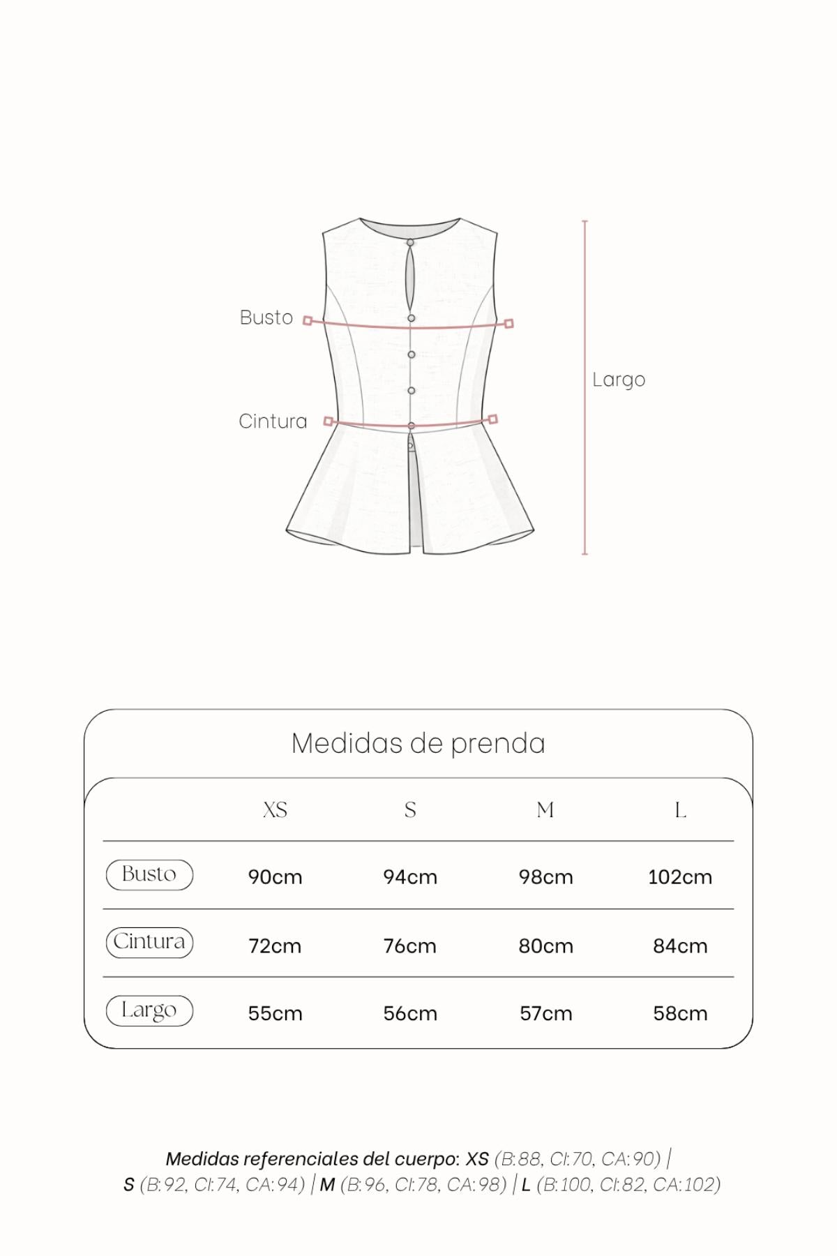 Chaleco Clavel Arena