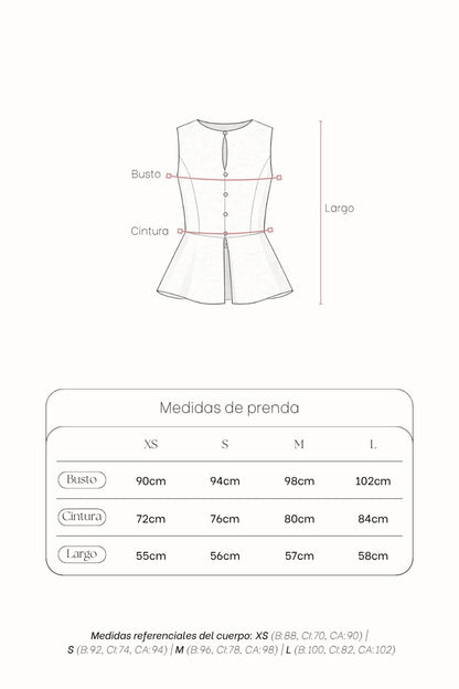 Chaleco Clavel Arena