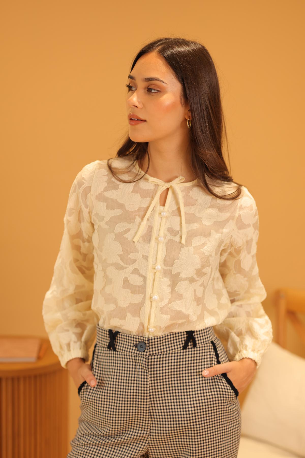 Blusa Promise Crema