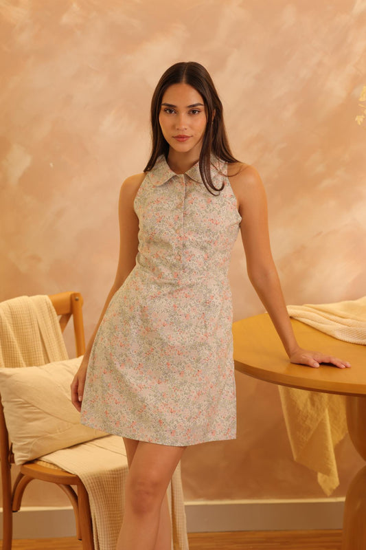 Vestido Julieta Flores_Verde