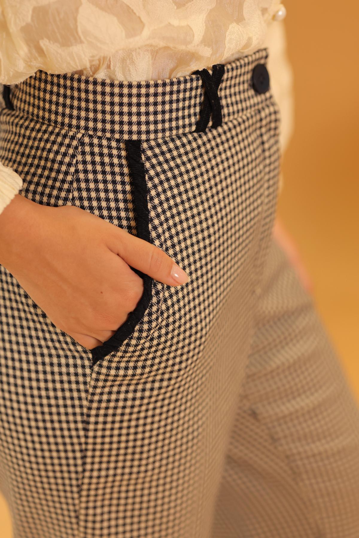 Pantalon Hazel Cuadros_Azul