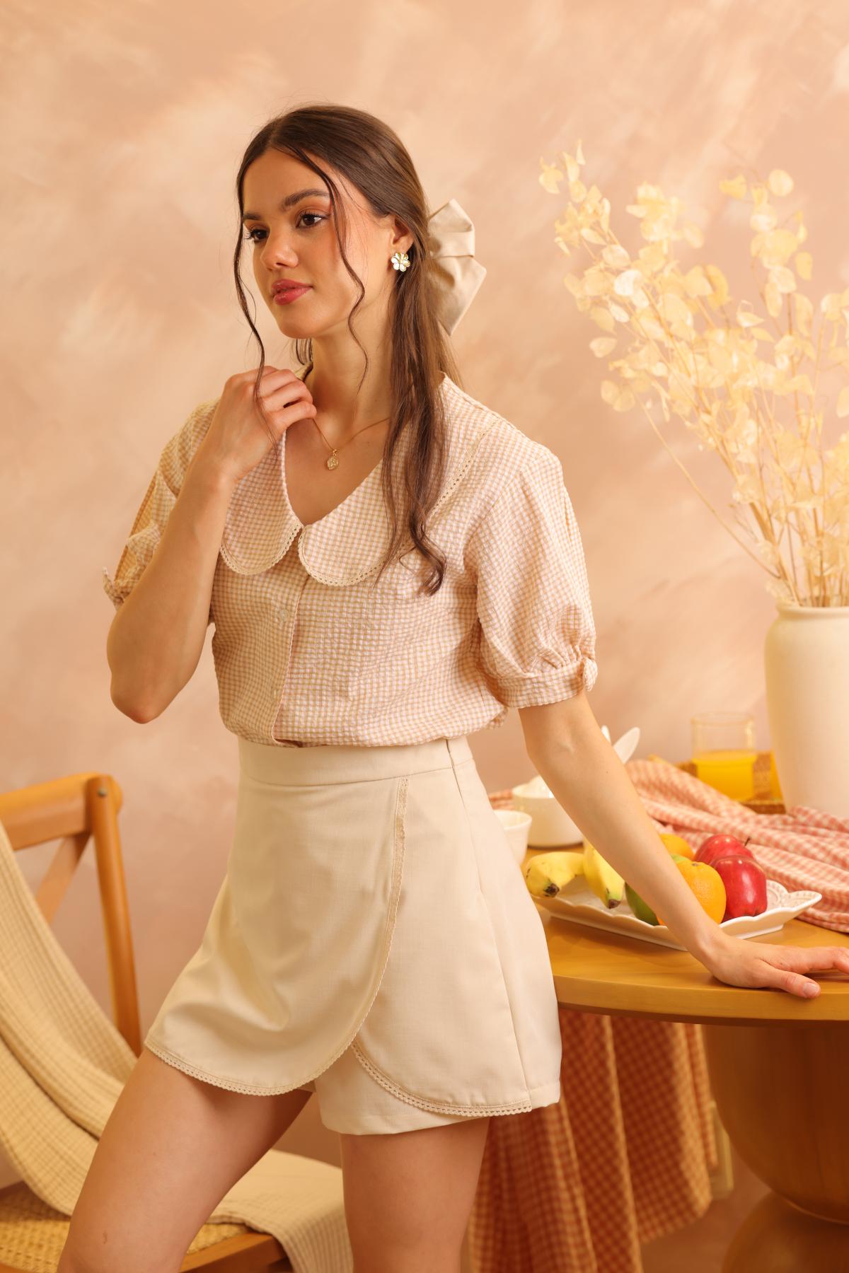 Blusa Daysi Vichy_Amarillo