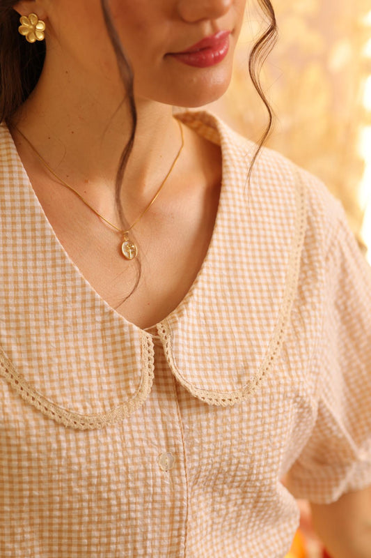 Blusa Daysi Vichy_Amarillo