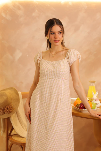 Vestido Jazmin Vichy_Amarillo