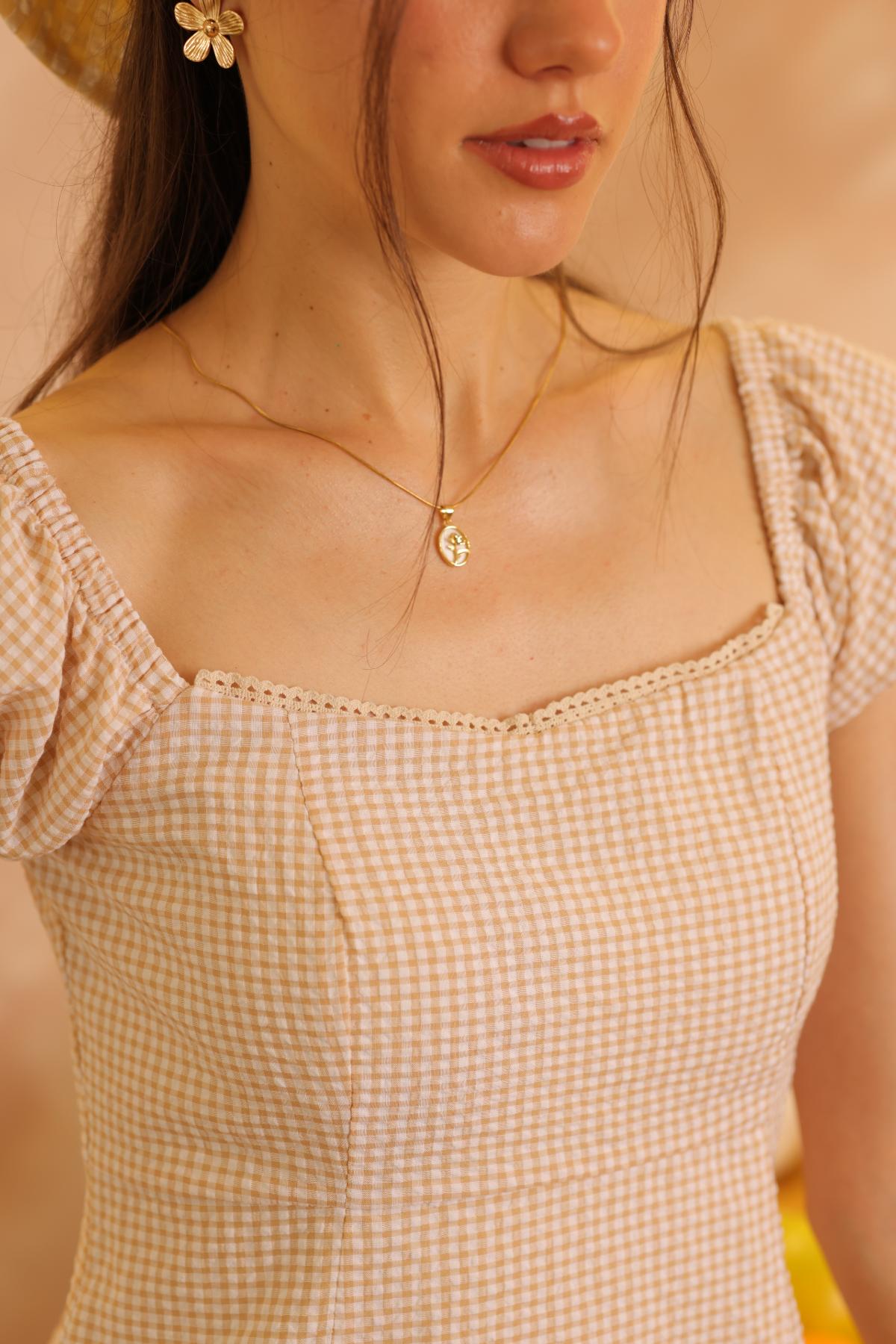 Vestido Jazmin Vichy_Amarillo