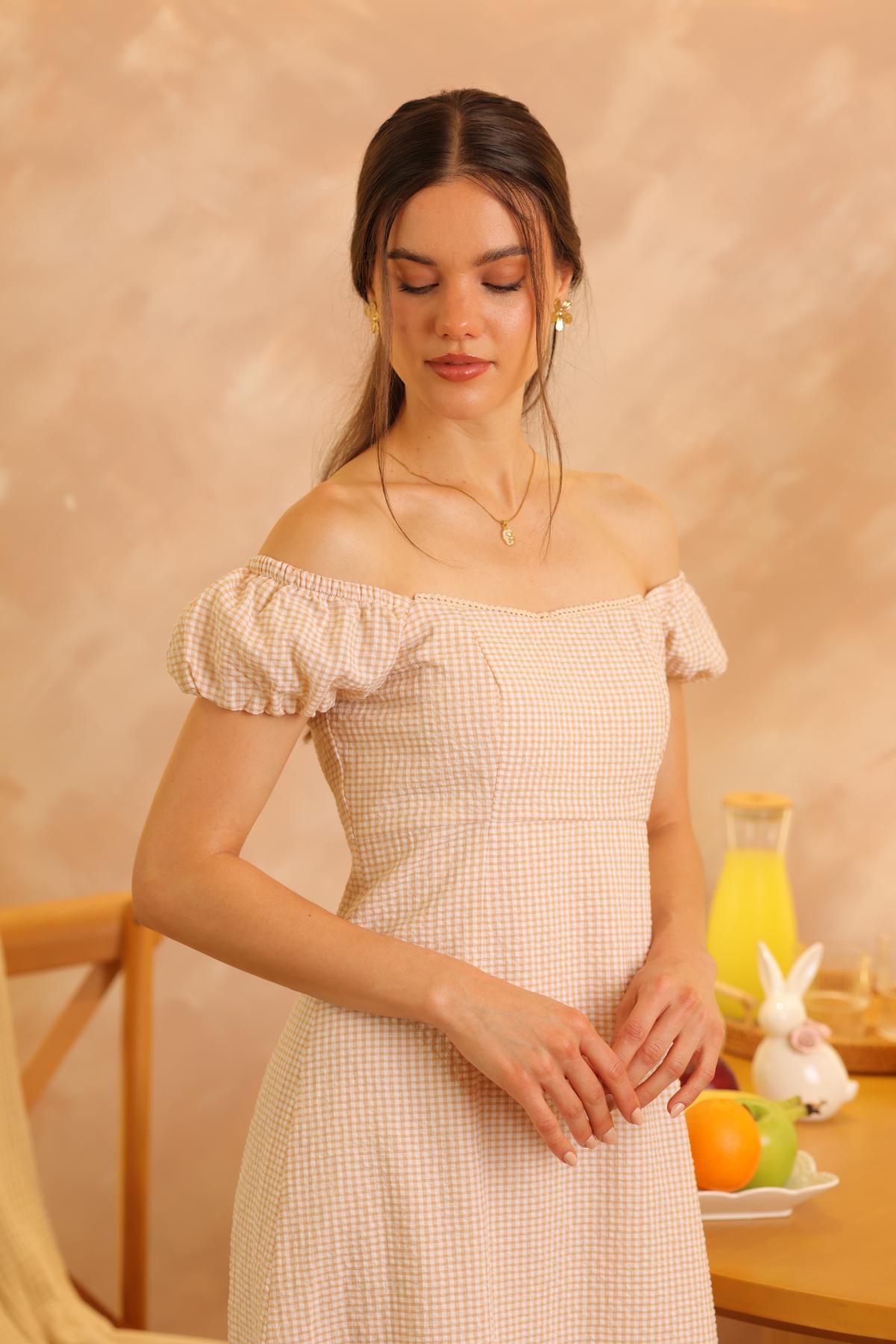 Vestido Jazmin Vichy_Amarillo