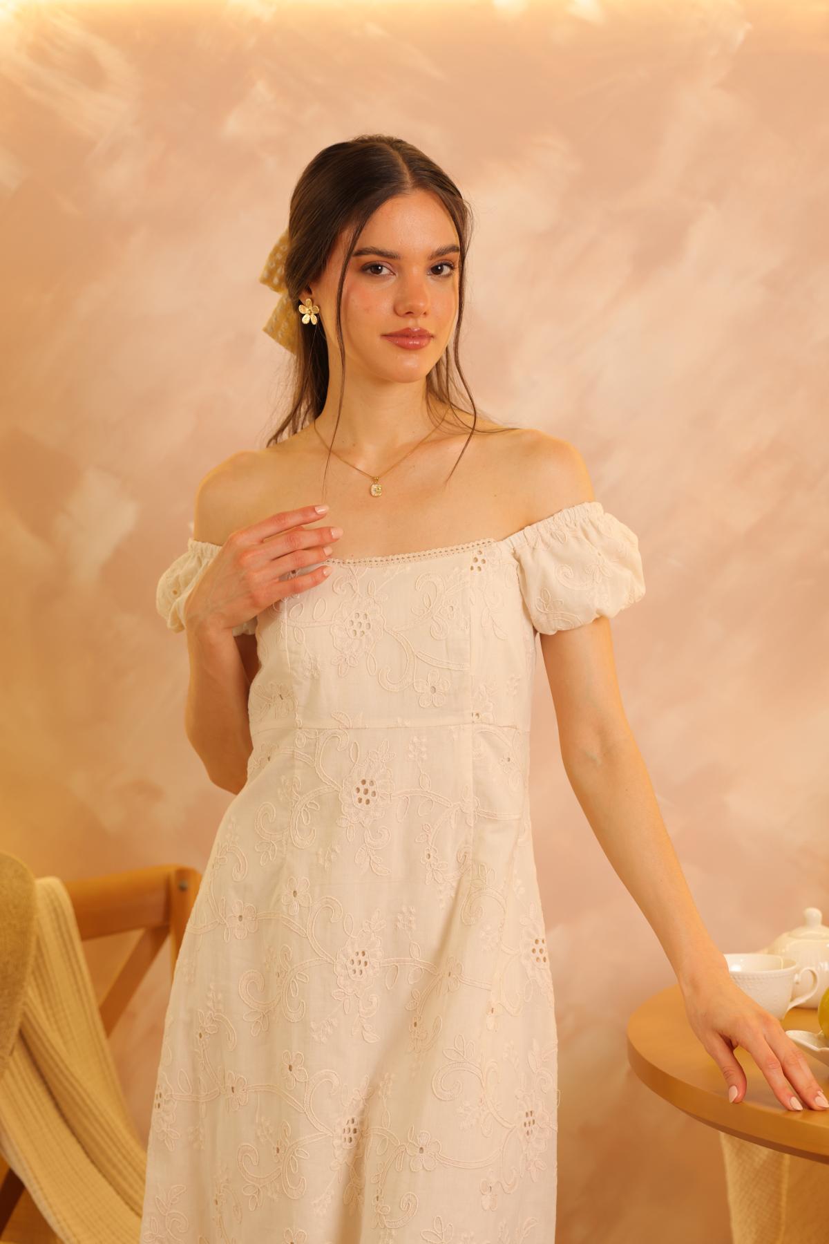 Vestido Jazmin Crema