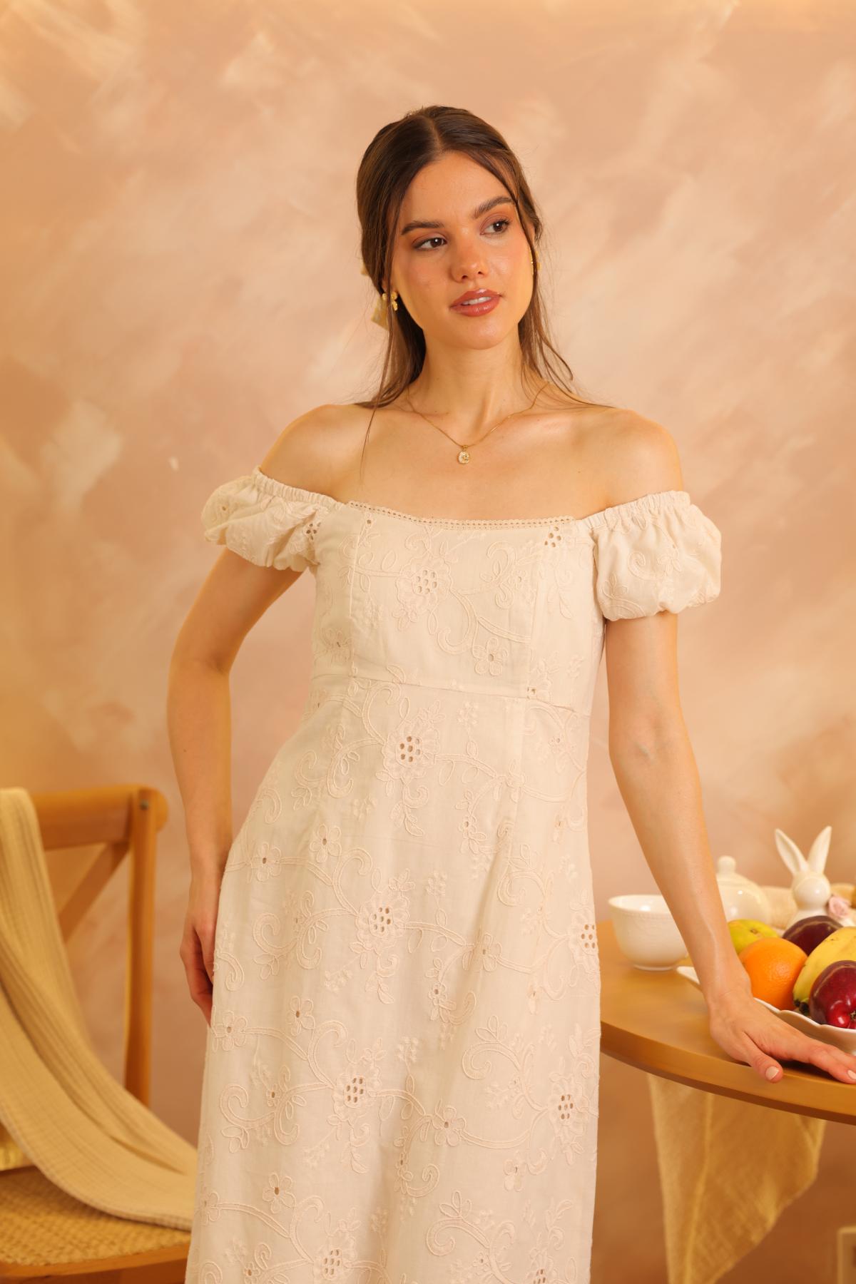 Vestido Jazmin Crema