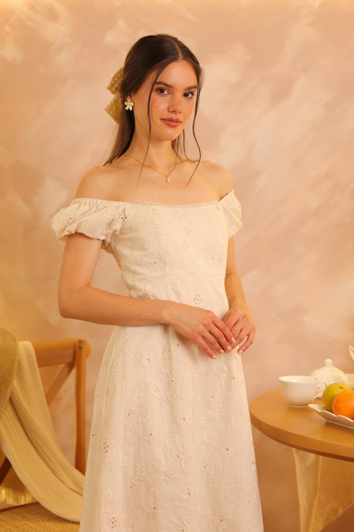 Vestido Jazmin Crema