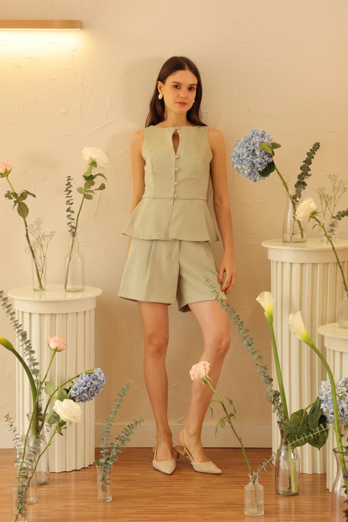 Chaleco Clavel Menta