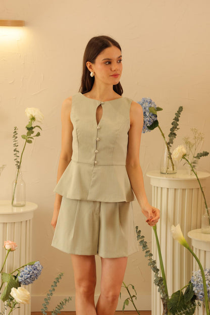 Chaleco Clavel Menta