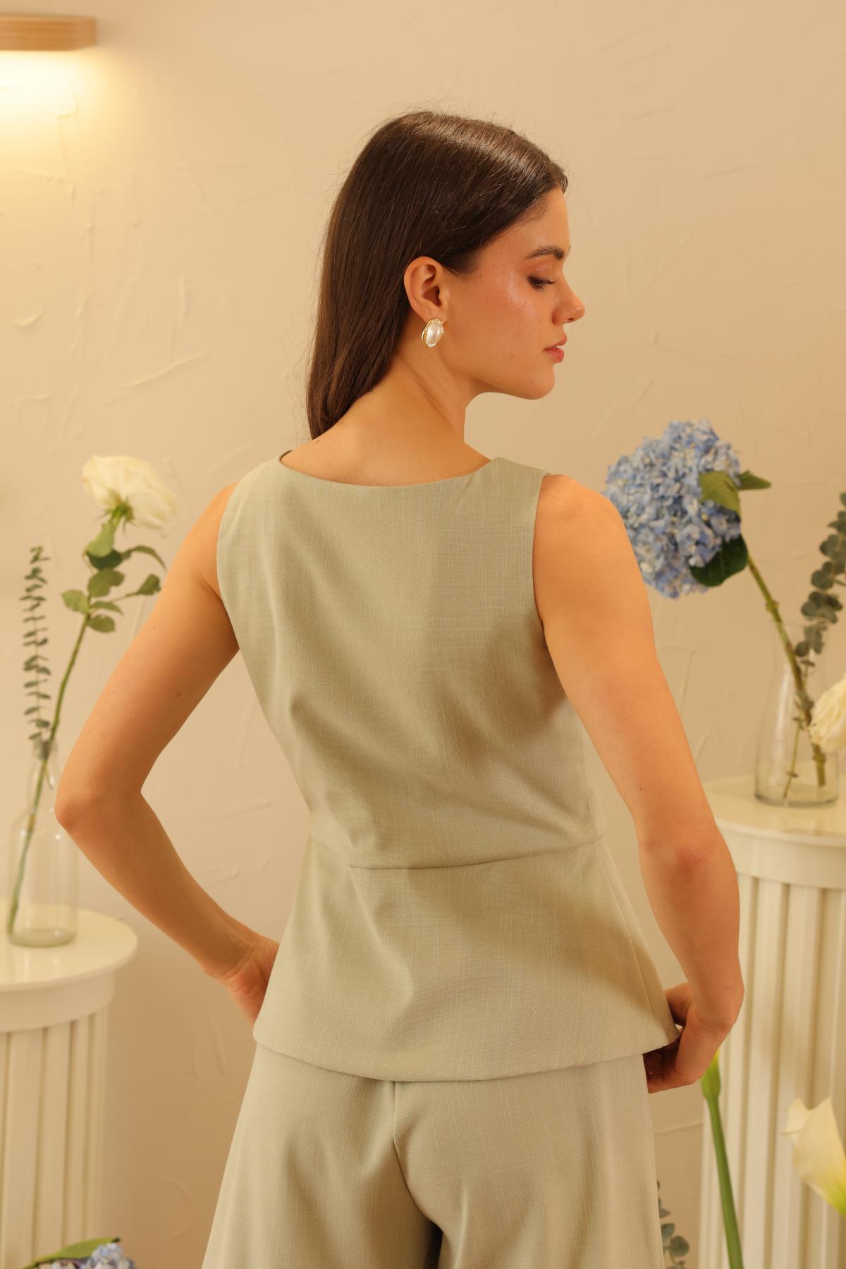 Chaleco Clavel Menta