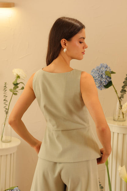 Chaleco Clavel Menta