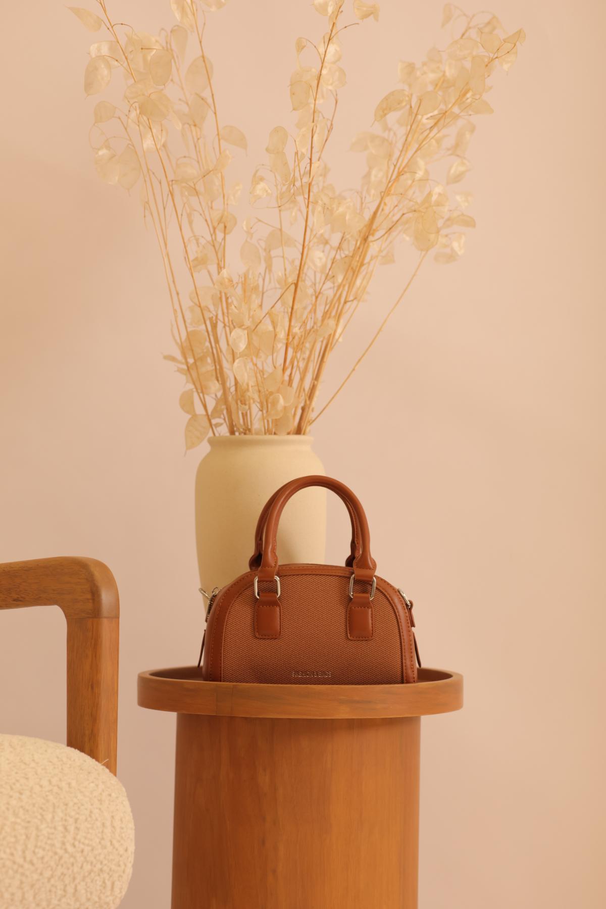 Cartera Lia Ocre