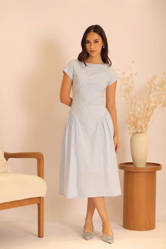 Vestido Esscence Celeste