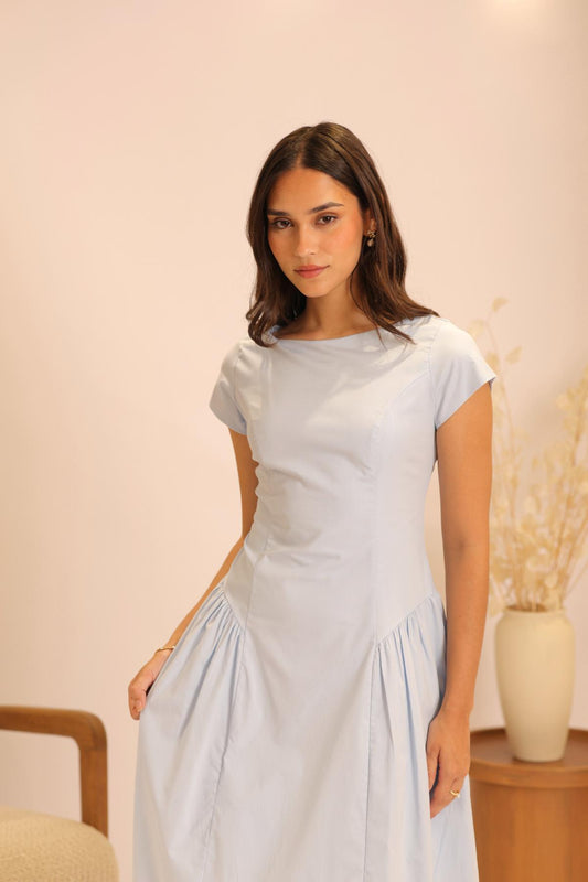 Vestido Esscence Celeste