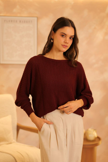 Sweater Destiny Burgundy