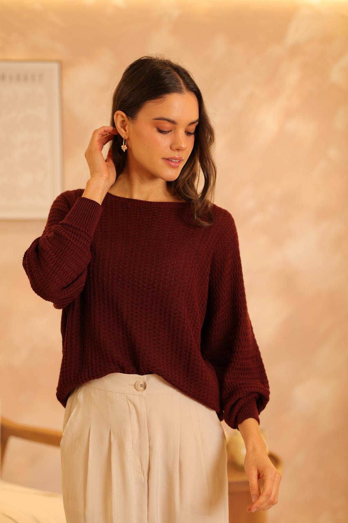 Sweater Destiny Burgundy