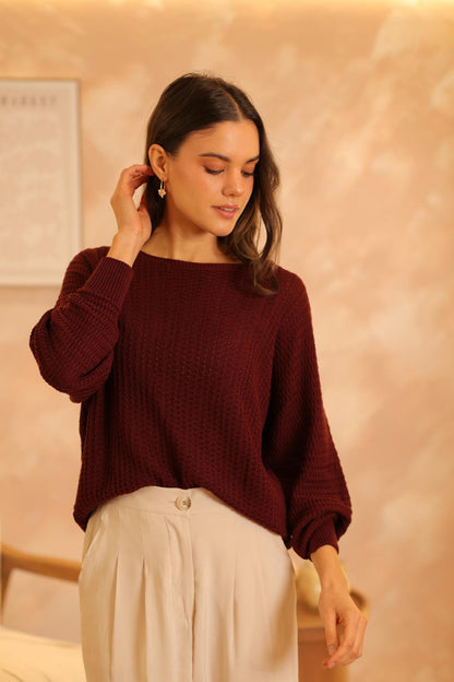 Sweater Destiny Burgundy