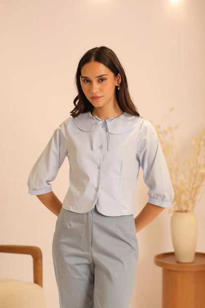 Blusa Presente Celeste