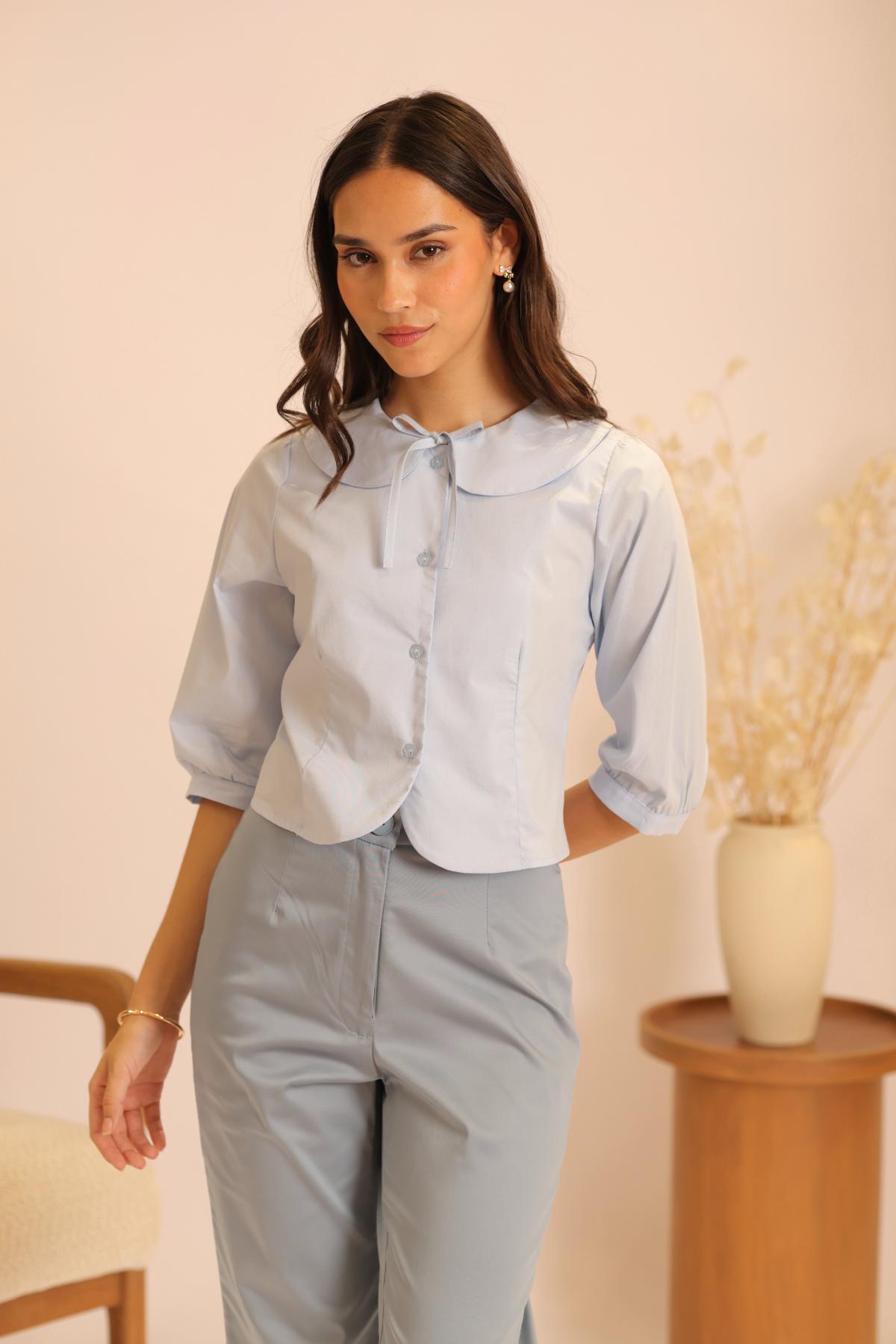 Blusa Presente Celeste