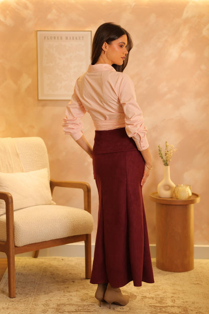 Falda Clarice Burgundy