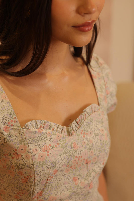 Vestido Greta Flores_Verde