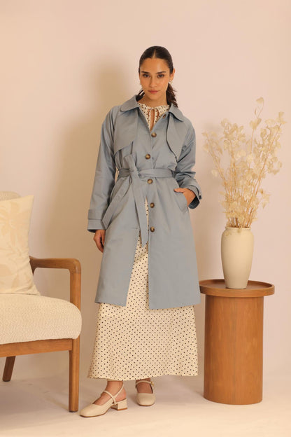 Gabardina Memories Acero