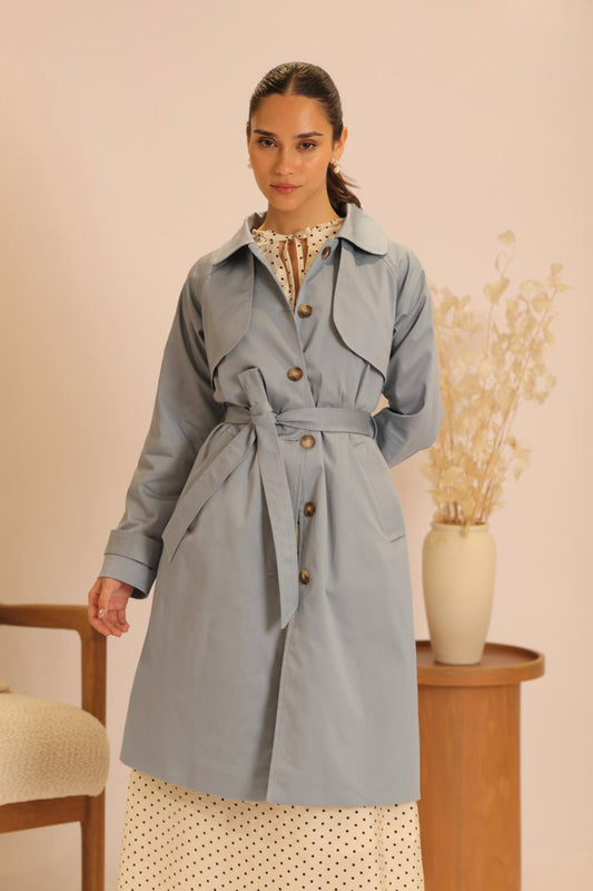 Gabardina Memories Acero