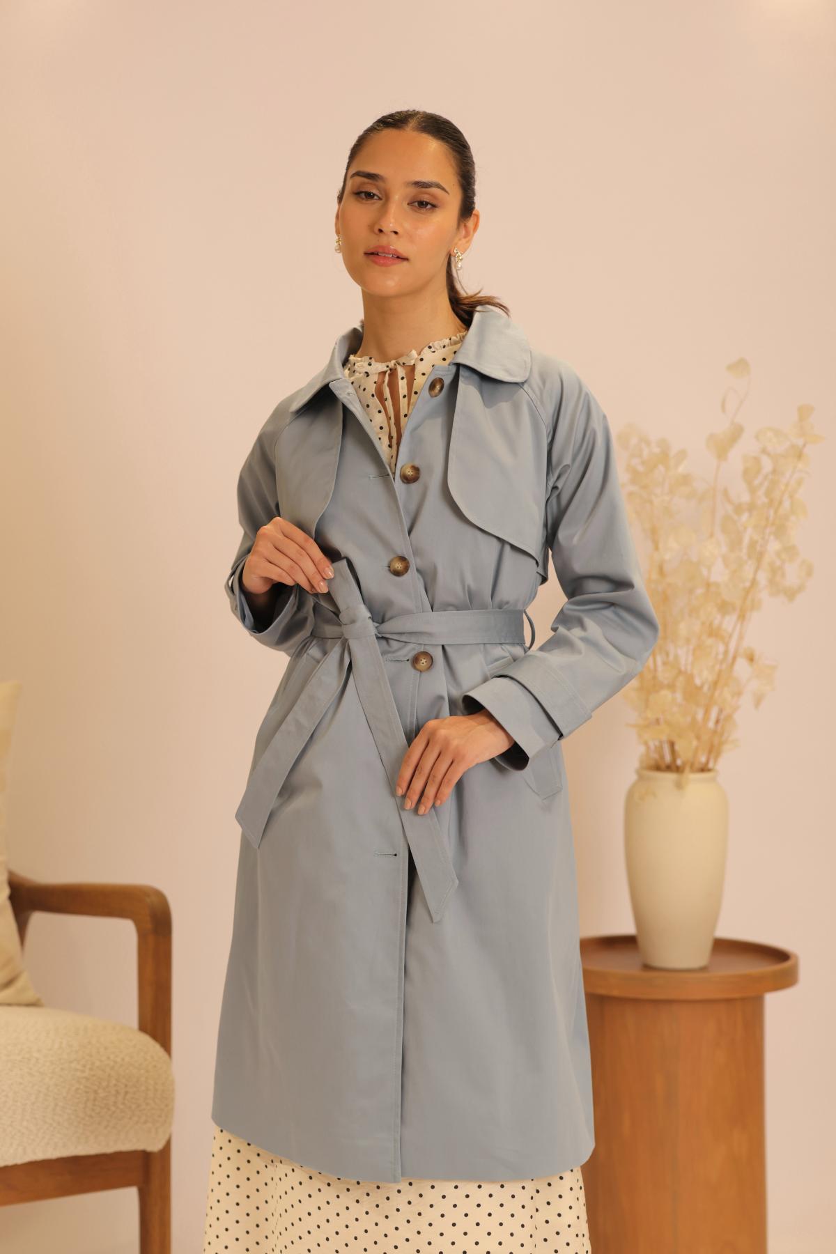 Gabardina Memories Acero