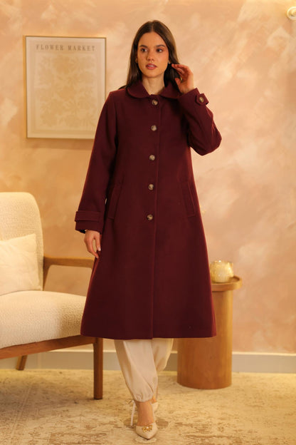 Abrigo Harmony Burgundy