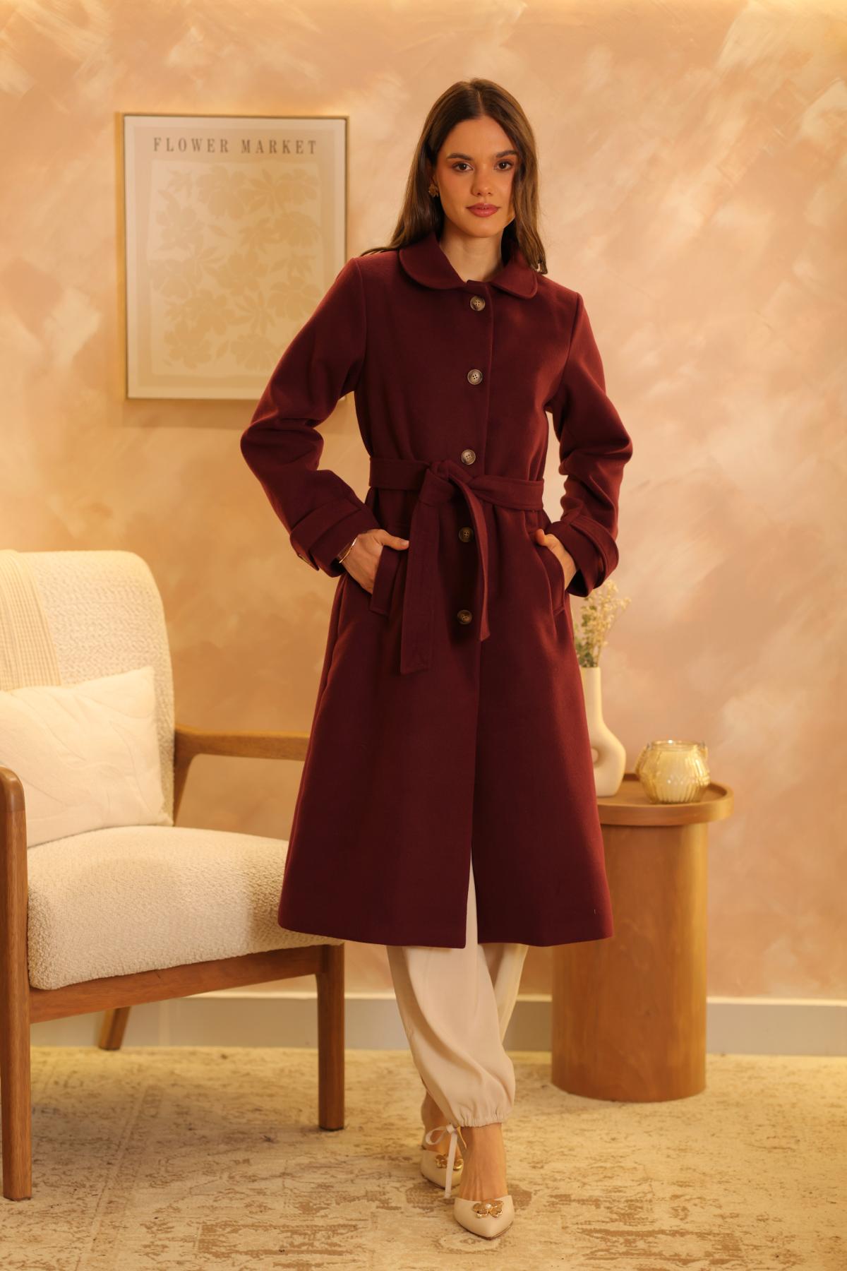Abrigo Harmony Burgundy