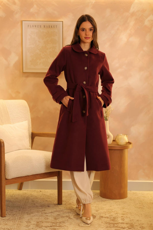 Abrigo Harmony Burgundy