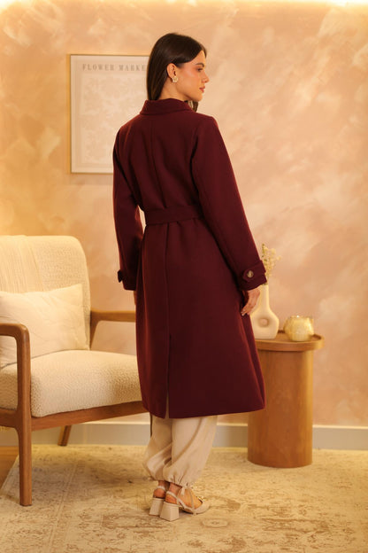 Abrigo Harmony Burgundy