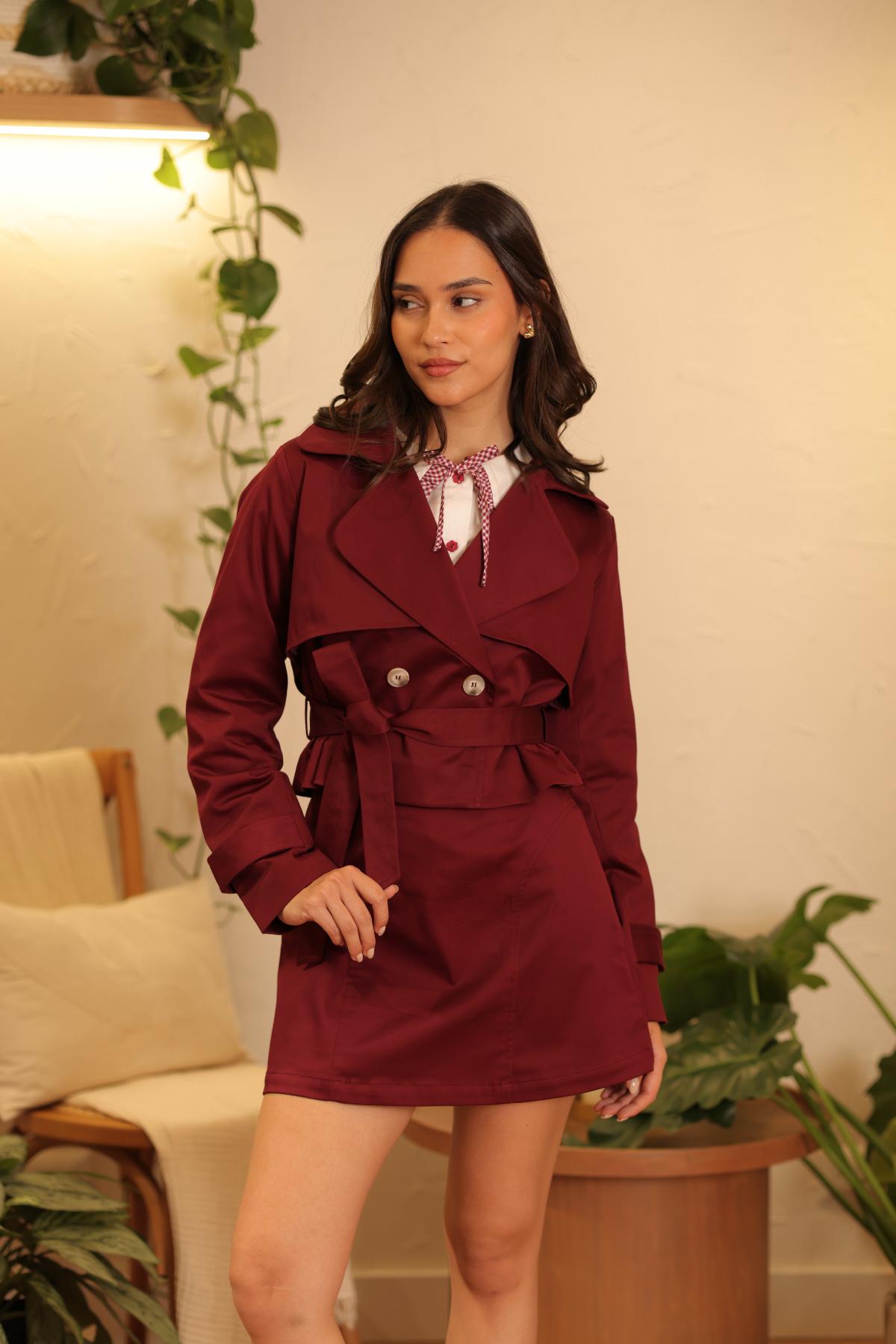 Falda Iris Burgundy