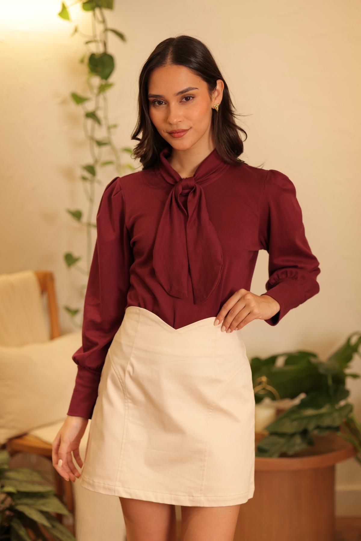 Falda Iris Crema