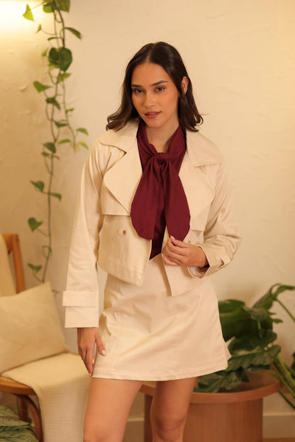 Falda Iris Crema