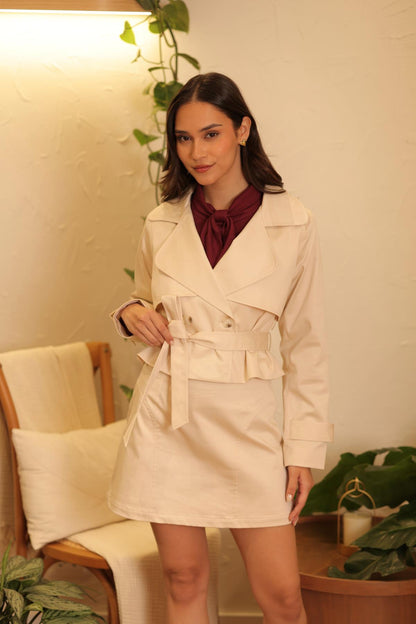 Gabardina Savia Crema