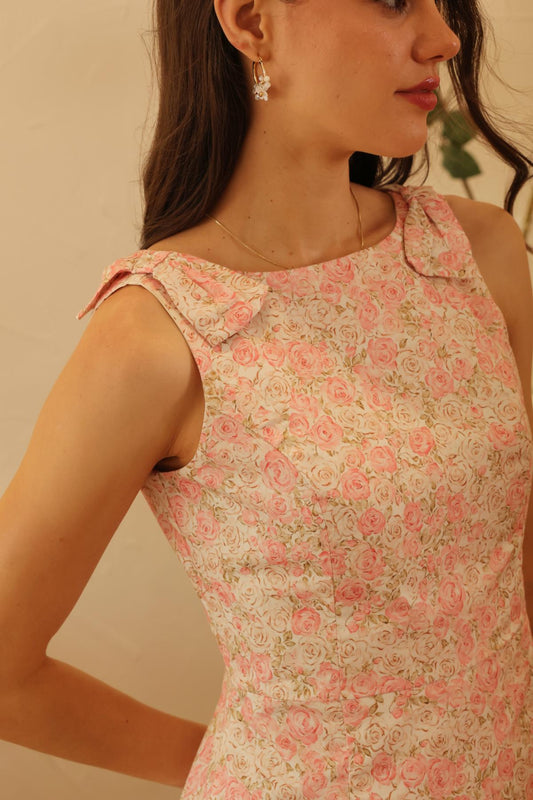 Vestido Cielo Flores_Rosa