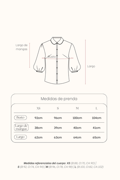 Blusa Anita perla