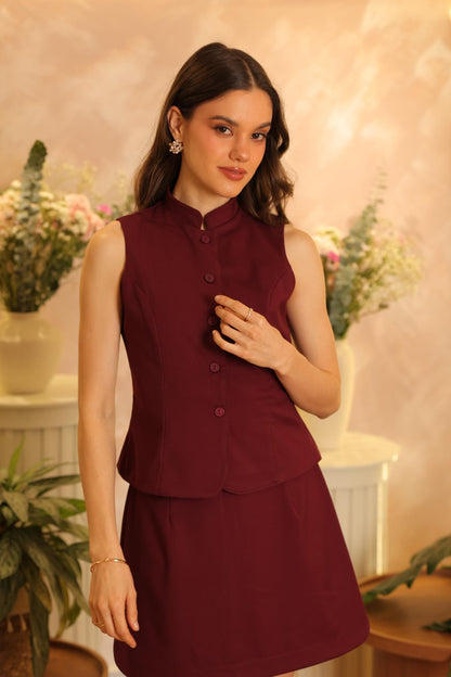 Chaleco Rose Burgundy