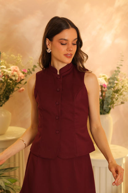 Chaleco Rose Burgundy