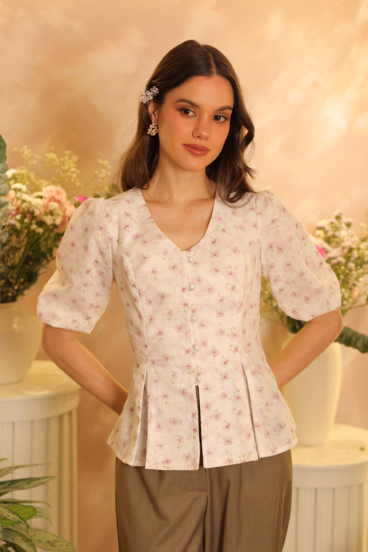 Blusa Jazmine Rosa Floral