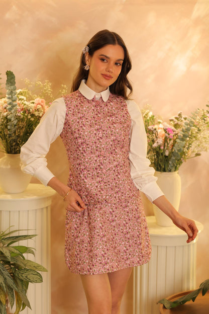 Chaleco Rose Rosa Floral