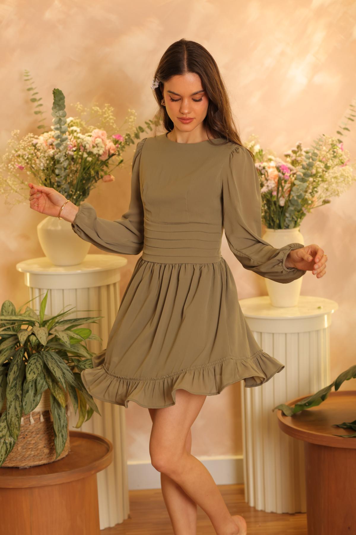 Vestido Gardenia Olivo