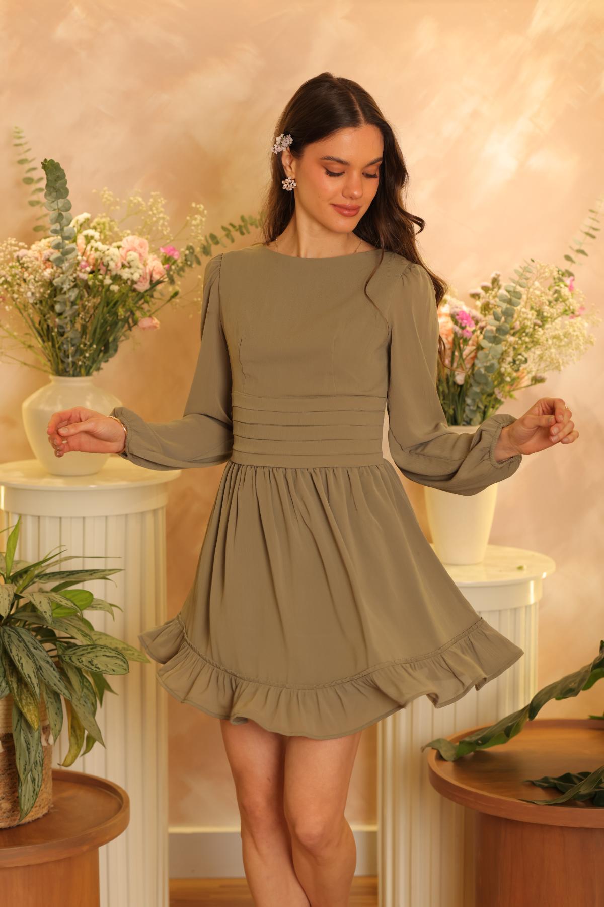 Vestido Gardenia Olivo