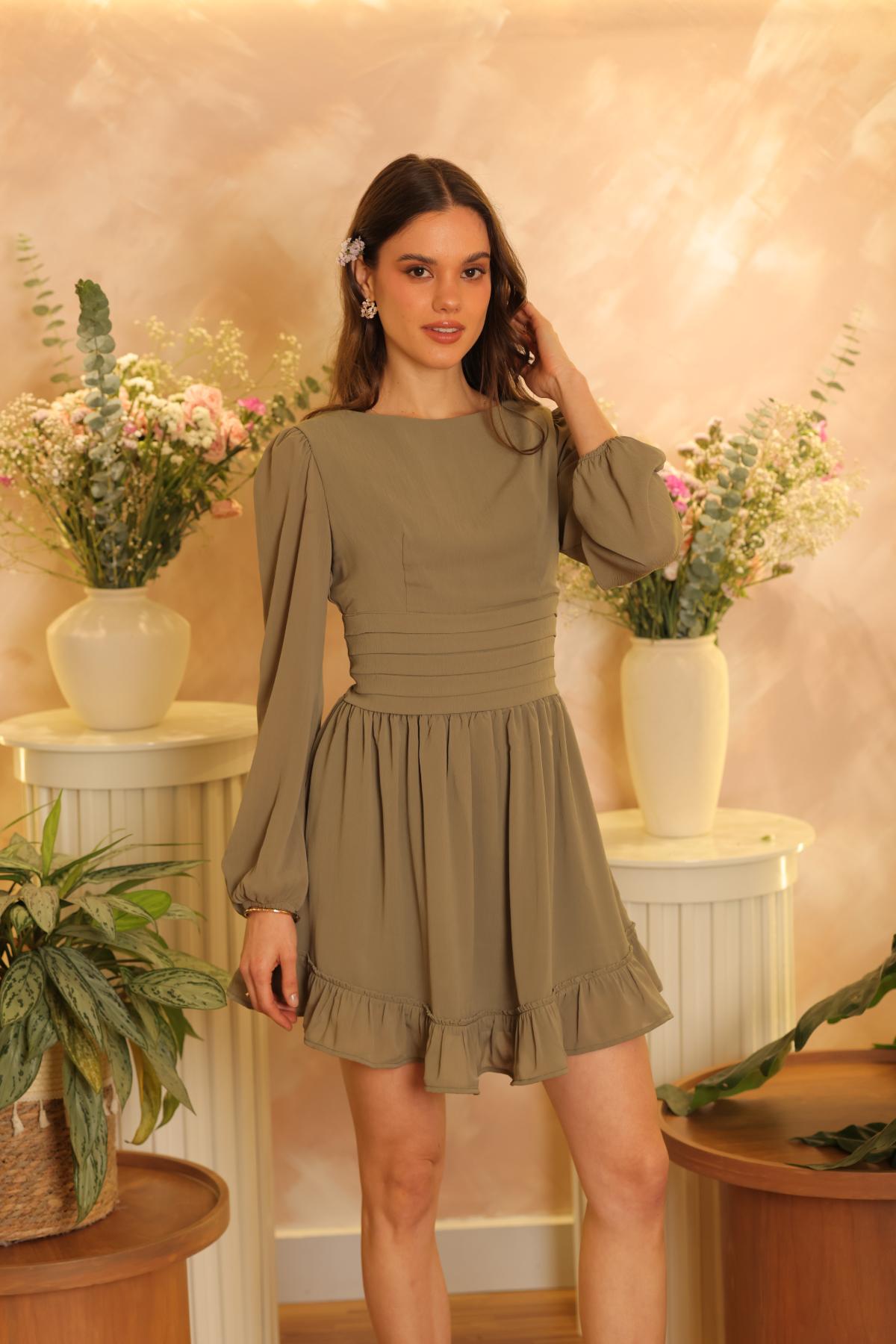 Vestido Gardenia Olivo